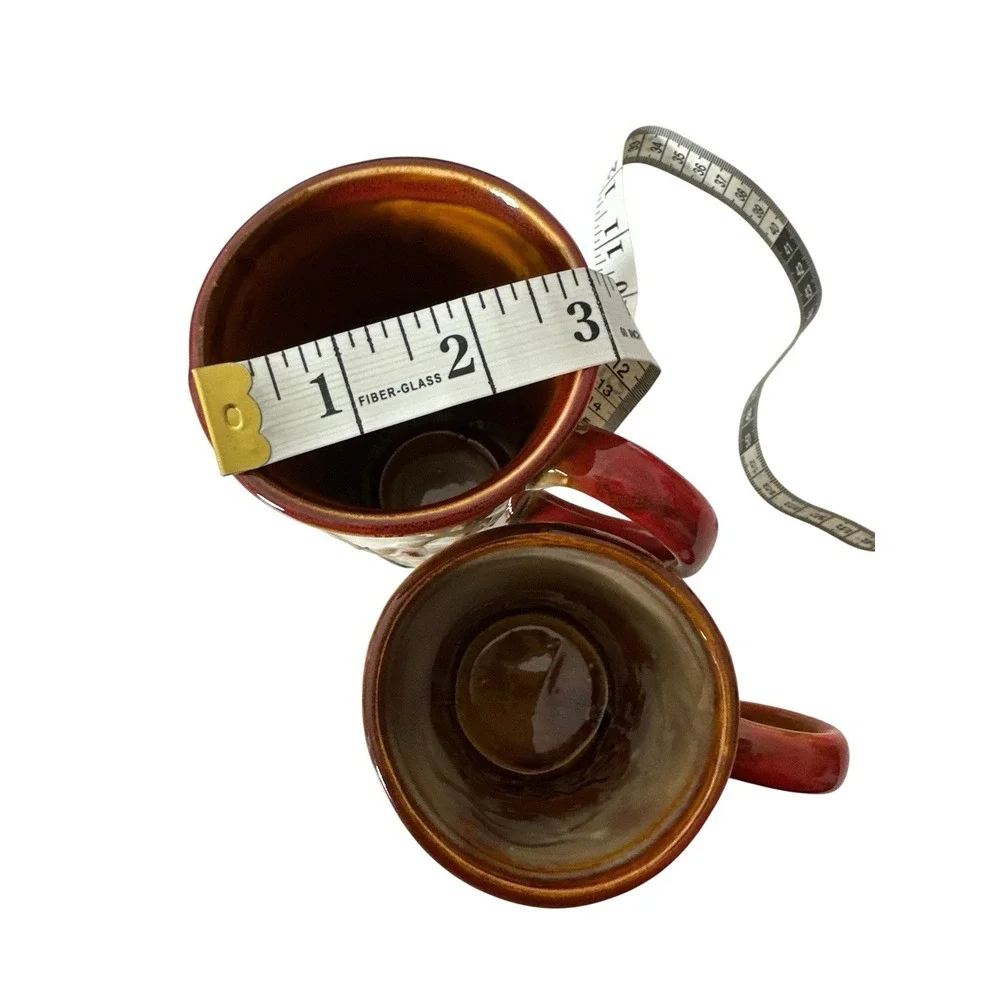 Vintage‎ Coffee Mug Cup Christmas Santa Set Of 2 Holiday Y2K